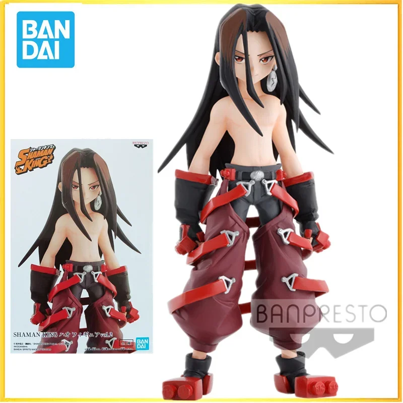 В наличии Bandai оригинальная аниме Shamaking Asakura Hao Ye Wang 2 0 фигурка стоячего сценария