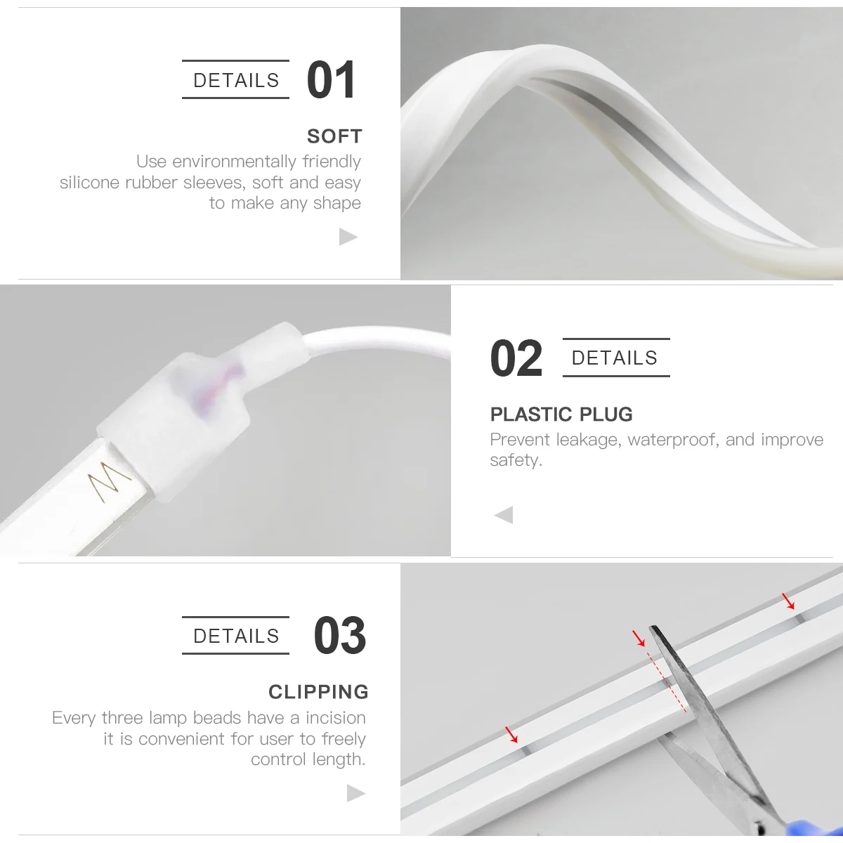 USB-лента с сенсорным выключателем 5 В регулируемой яркостью