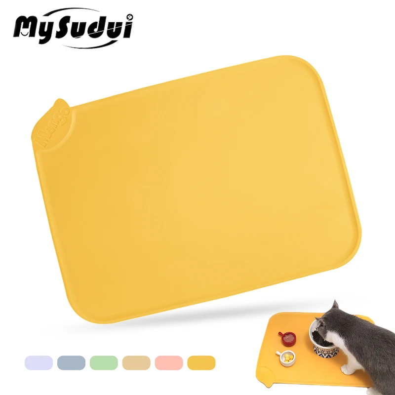 

Персонализированная салфетка для питомцев нескользящий Силиконовый коврик для кормления кошек и собак водонепроницаемый абсорбирующий н...