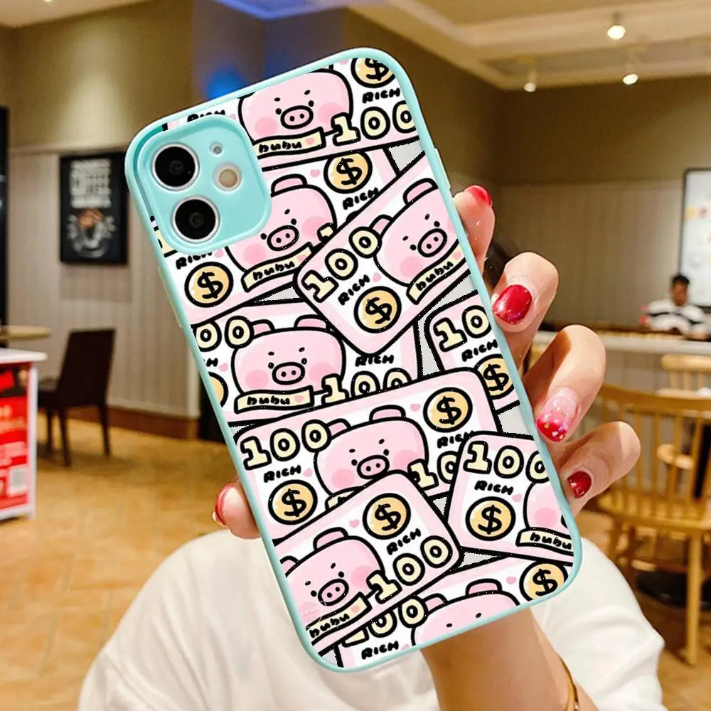 Симпатичный чехол со свиньей для телефона IPhone 14 11 12 13 Mini Pro Max 8 7 Plus X XR XS MAX