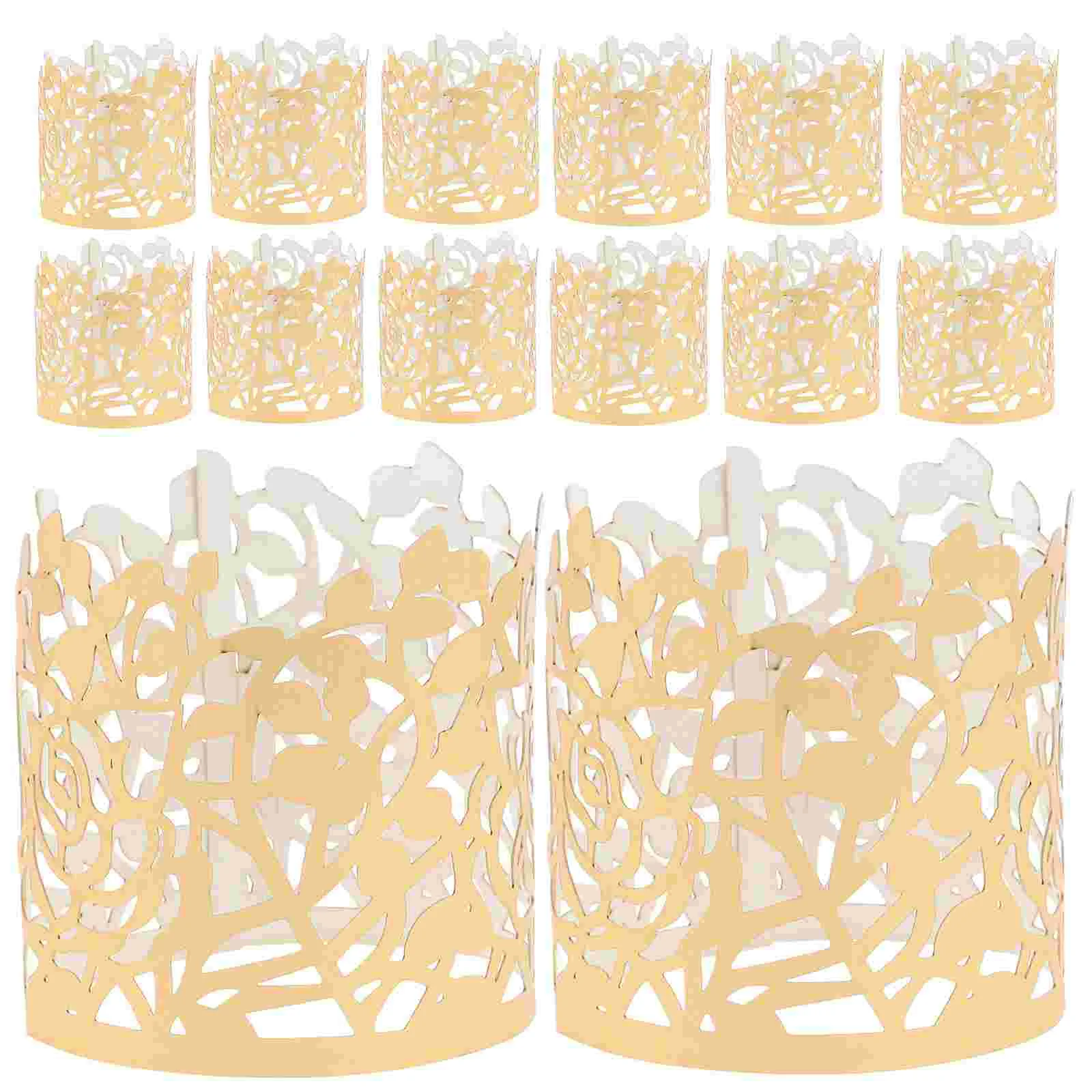 

50 Pcs Napkins Xmas Table Decoration Holders For Dining Reflective Paper Wedding