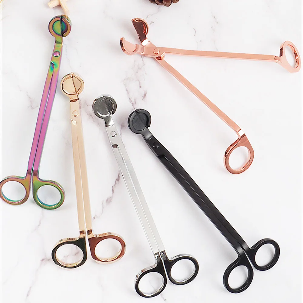 

Cutter Candle Wick Cover Gold Dropshiping Steel Bronze head scissors Clipper Lamp Horn trim Round Tool Stainless Accessories