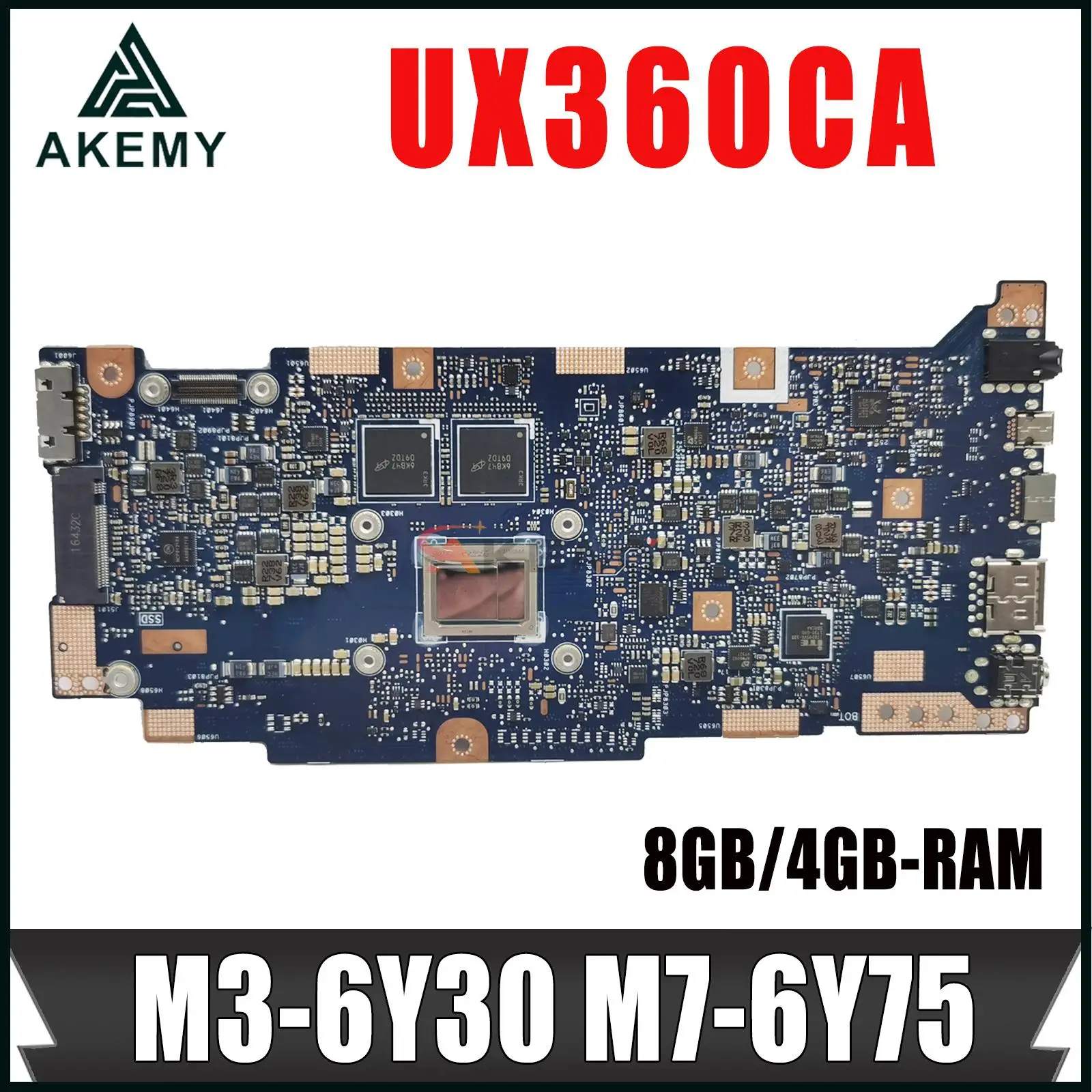 

UX360CA Laptop Motherboard M3-6Y30 7Y30 M7-6Y75 I5-7Y54 4GB/8GB-RAM For ASUS Zenbook UX360C UX360CAK Ultrabook Mainboard