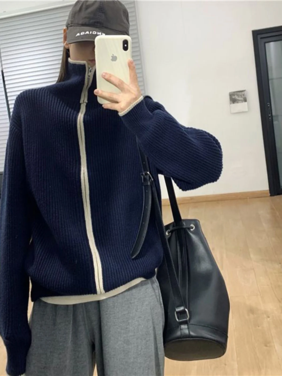 Натуральные товары белый воротник Girdear новинка 2024 осенний новый высокий