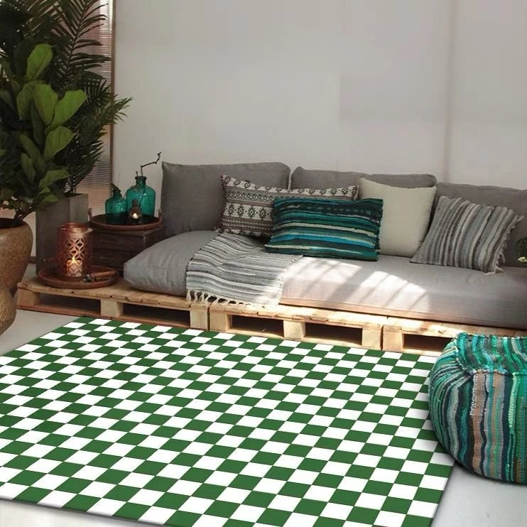 checkerboard carpet bedroom retro carpets plaid non slip rug home living room sofa floor mat balcony corridor decoration rugs free global shipping