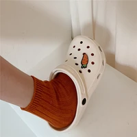 carrot cute cartoon clogs for women summer fashion sandals casual garden clogs waterproof shoes nursing women house slippers