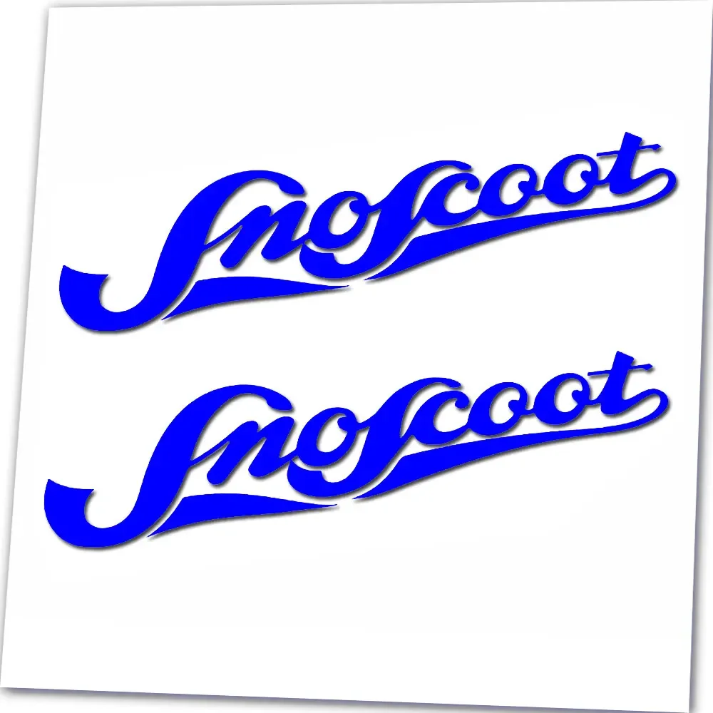 Фото Виниловая наклейка на капот винтажного снегохода SnoScoot шириной 10,5 дюйма №4
