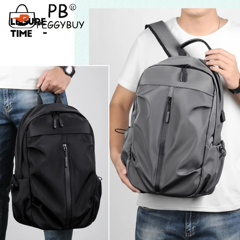 

Portable Travel Multifunctional Large Capacity Men USB Charging Laptop Backpack Fashion Oxford Cloth Waterproof School Bags