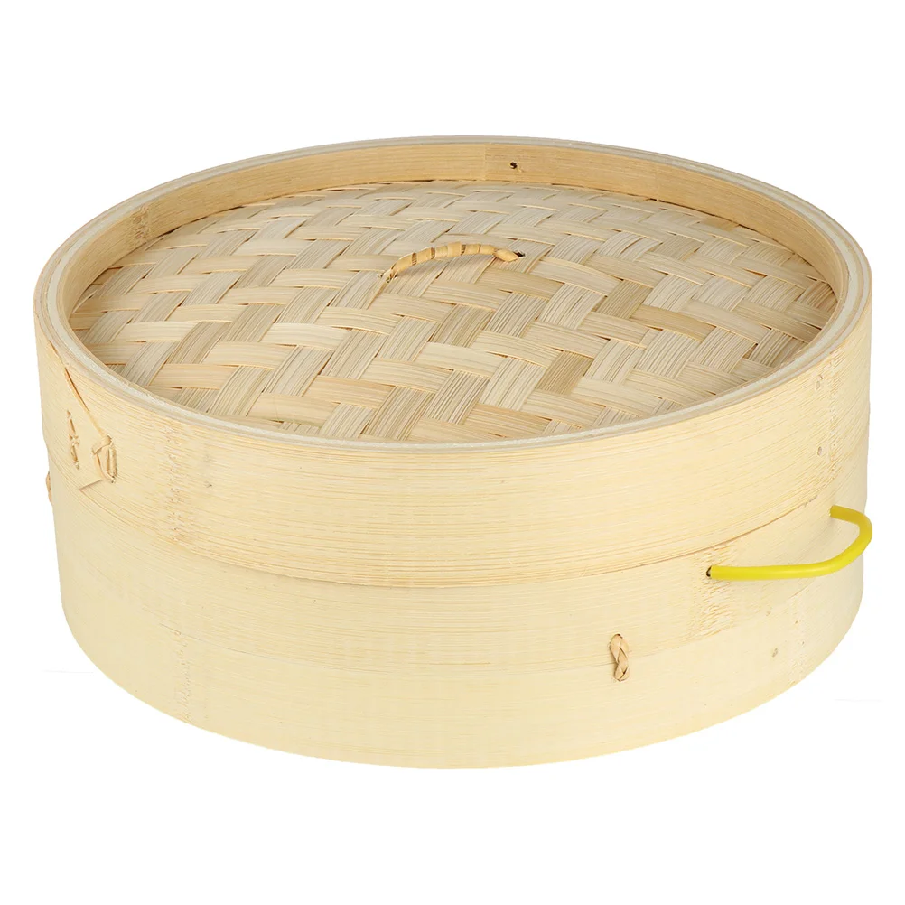 

Steamer Basket with Lid Asian Steamer Cooker 28cm for Cooking Dumpling Dim Sum Vegetables Meat Kitchen Tool