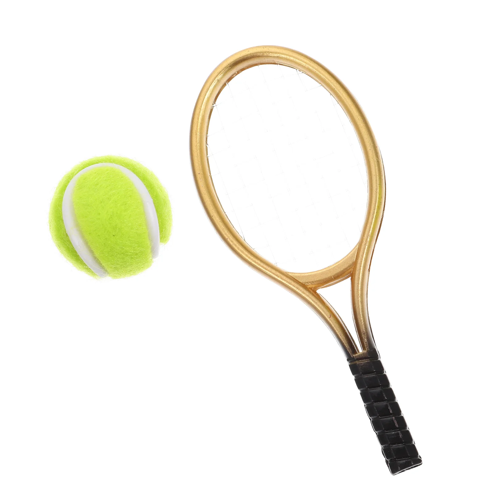 

Tool Small Tennis Model Mini Ornament House DIY Decor Decorative Supply Racquet Photo Prop