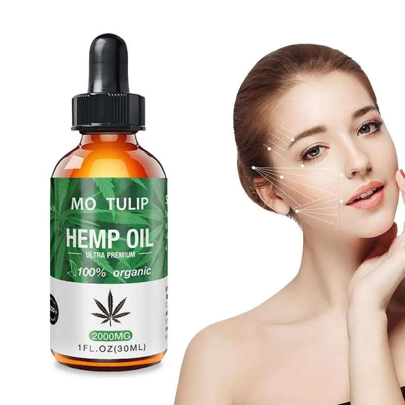 

200ml Organic Hemp Seed Oil For Anxiety & Stress Relief Improve Sleep Soothing Fatigue Deep Sleep Facial Body Care Essential Oil