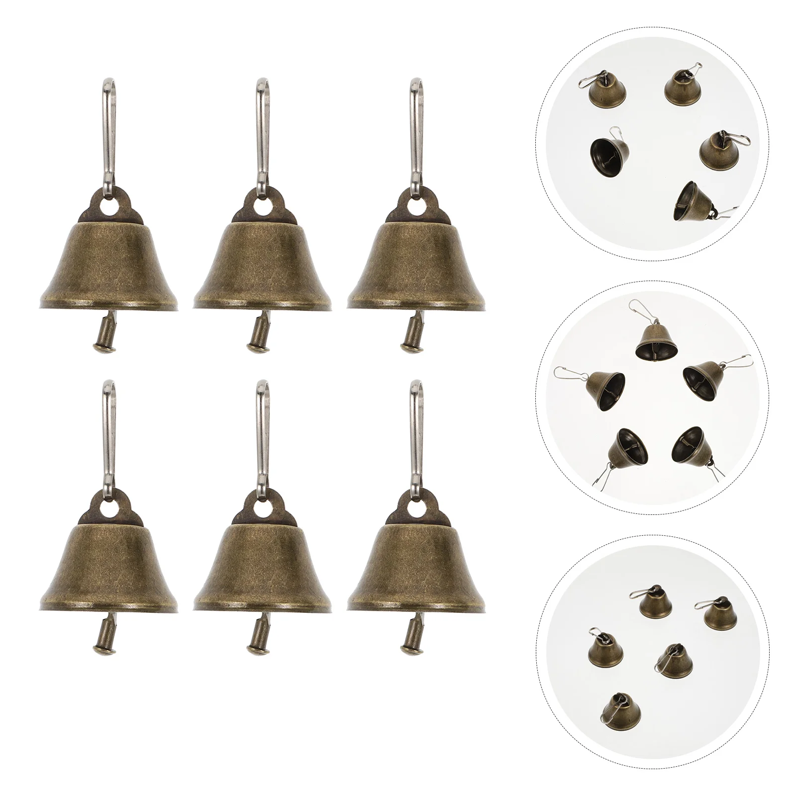 

Bells Bell Christmas Jingle Treecraftssmall Ornaments Hanging Craft Vintage Pendant Brass Bronze Metal Sleigh Mini Diy Ornament