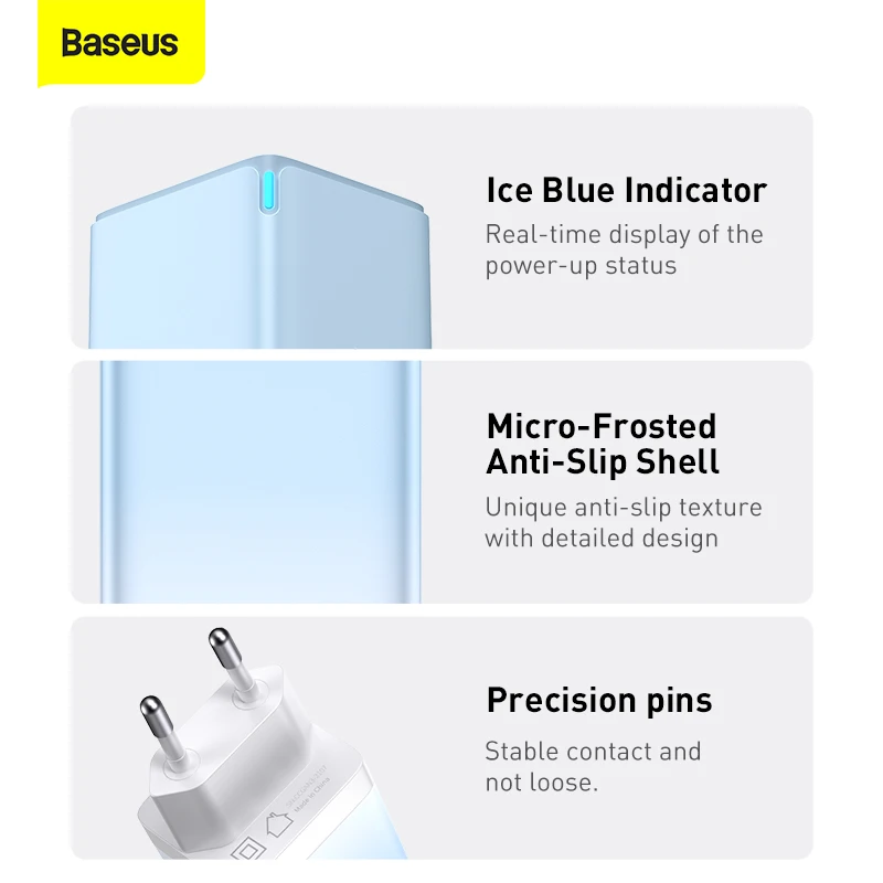Зарядное устройство Baseus GaN с USB Type-C 65 Вт 4 0 QC 3 |