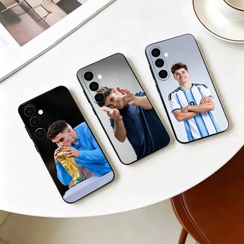 Фото Чехол для телефона Box Killer Julian Alvarez-z из черного мягкого силикона для Samsung Galaxy A71 A72 A73 A51 и других смежающих моделей №1