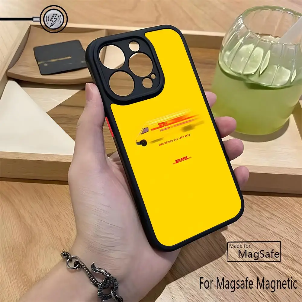 Чехол для телефона DHL Express для Iphone 16 Pro Max 15 Pro 14 Plus 12 13 XR X XS Max, матовый магнитный чехол с беспроводной зарядкой (art.: 3920cc5685cd5) - 3920cc5685cd5