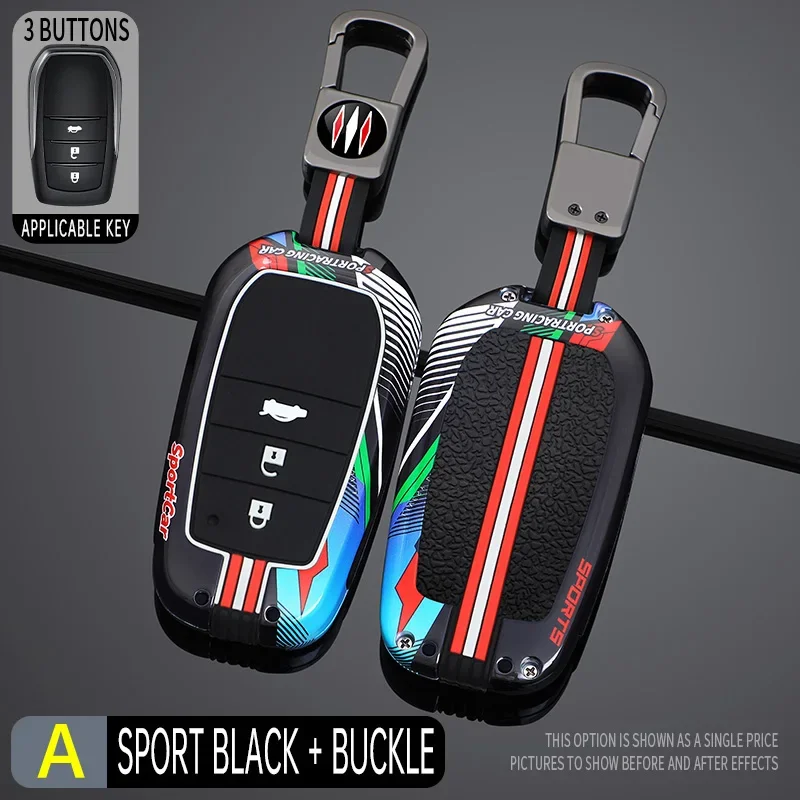 

Чехол для ключей автомобиля в гоночном стиле для TOYOTA Sienna Senna RAV4 VENZA Mirai Hybrid Vehicles Alphard PREVIA Voxy Vellfire Noah