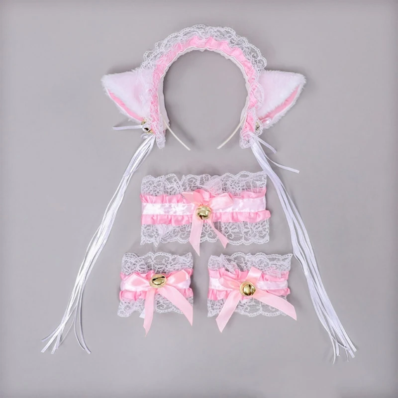 Повязка на голову плюшевая с искусственными ушками для девочек и женщин |