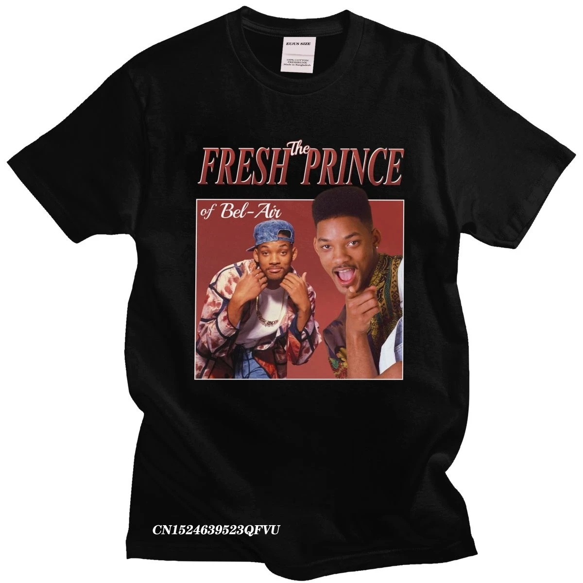 

Funny The Fresh Prince Of Bel-Air Tshirt Men Camisas Men 90s Style Will Smith TV T-Shirt Carlton Banks Fan Cotton Tee