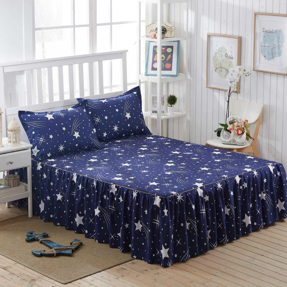 

Aloe cotton princess wind bed skirt single piece Homejoy