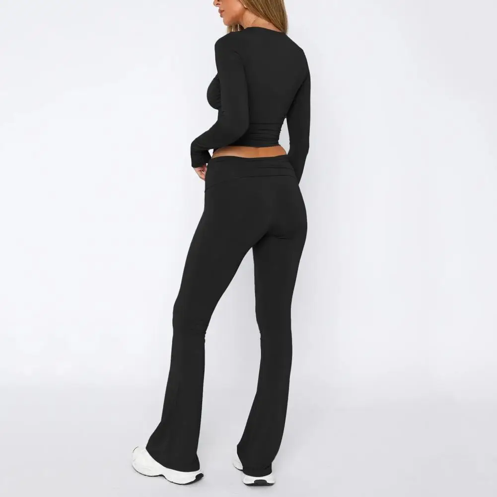 Женский Повседневный Спортивный костюм комплект из 2 предметов облегающая