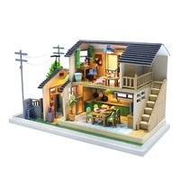 diy wooden doll house kit miniature with furniture light casa mountain villa dollhouse toys roombox for adults christmas gifts