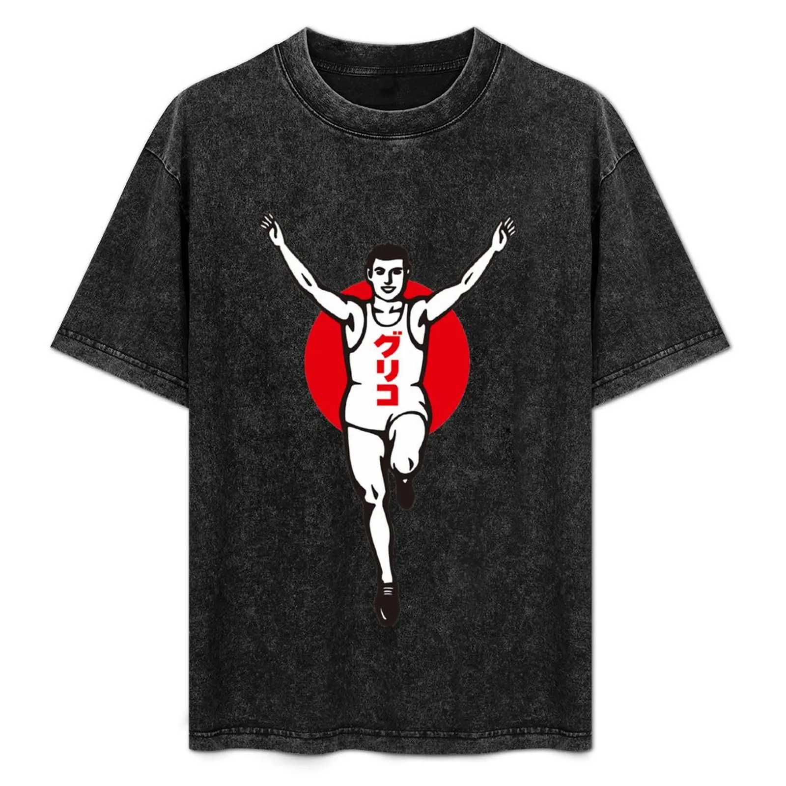 Футболка Glico Running Man летняя рубашка футбольная футболка винтажная милая одежда