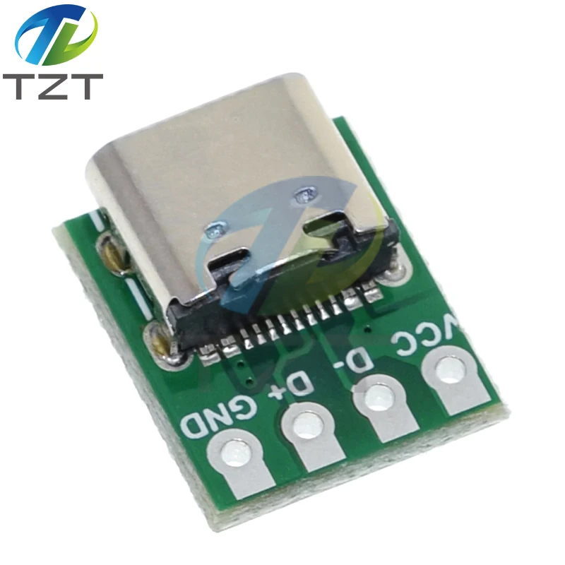 1/5/10szt Złącze USB 3.1 typu C 16-pinowy testowy adapter płytki PCB 16P Gniazdo złącza do przesyłania danych przez kabel linii danych