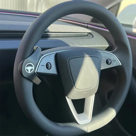 Рулевое колесо appпа для Tesla Model 3 Highland 2024 2023 FSD, необходимые аксессуары, отделка салона автомобиля