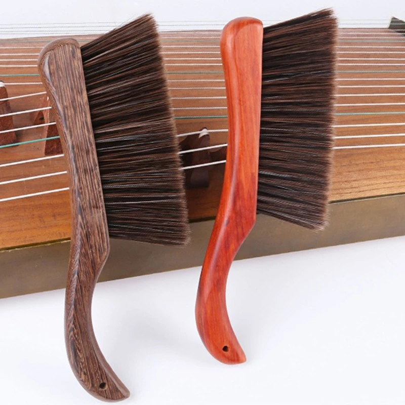 

Улучшенная Чистящая Щетка Guzheng, чистящая щетка для музыкальных инструментов, щетка с мягкой деревянной ручкой, чистящая щетка для мебели