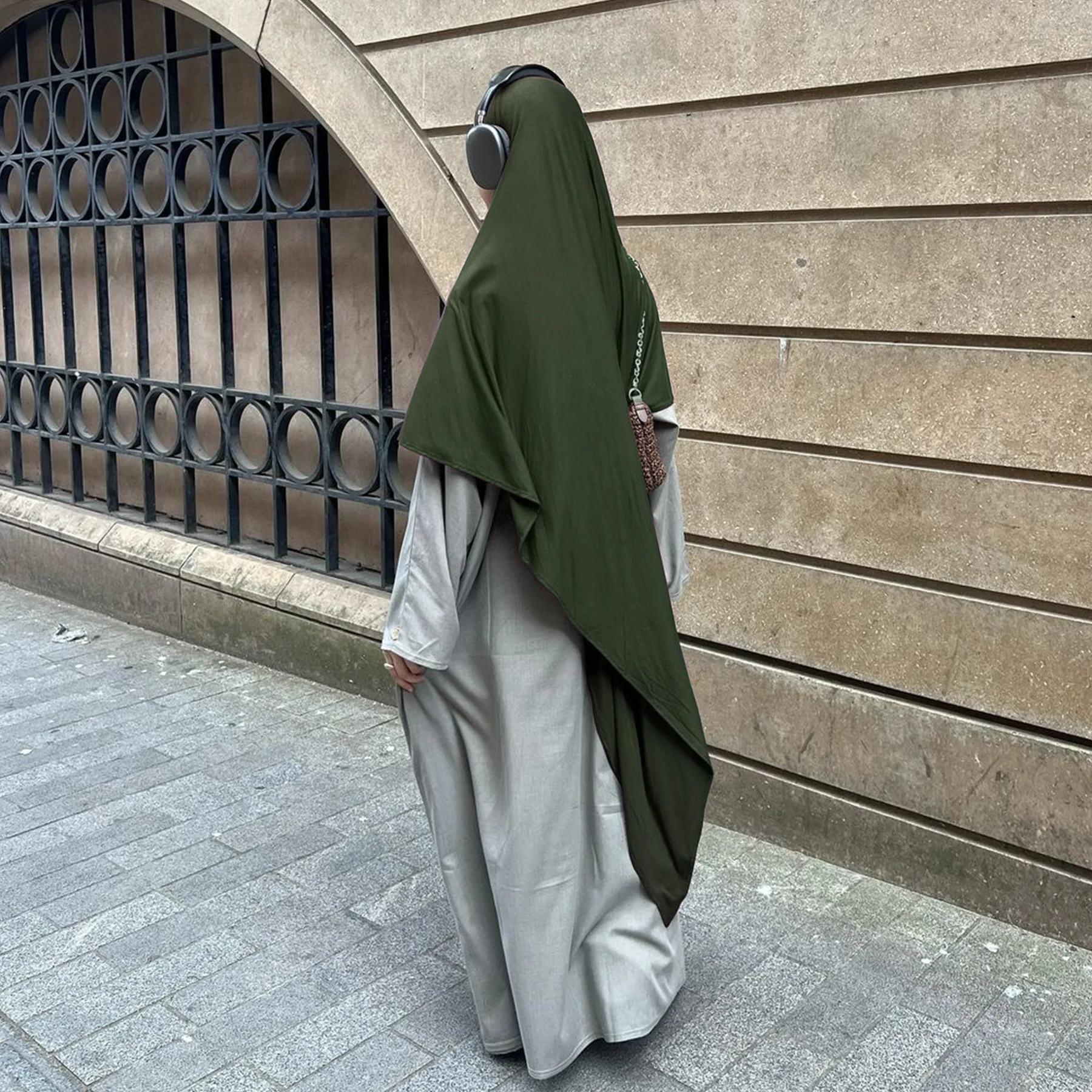 Мусульманский длинный химар Рамадан Формальная молитвенная одежда Хиджаб