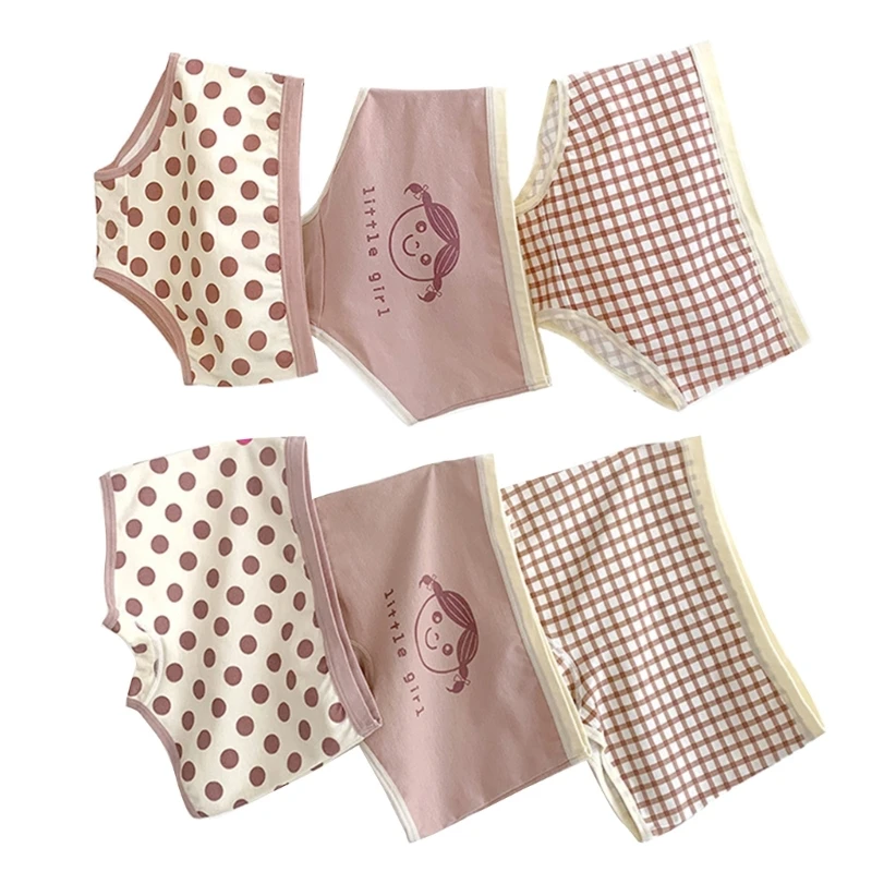 

3-Piece Girls Cotton Underwear Cotton Underpants Toddlers Briefs