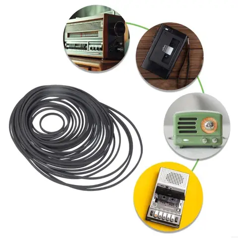 Набор из 30 квадратных ремней резиновые ремни шириной 1,2 мм для ремонта и технического обслуживания кассета 30-135 мм