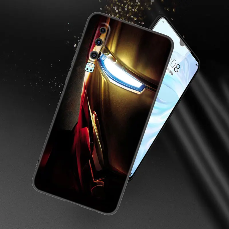 Чехол с логотипом Железного человека для телефона Huawei P20 P30 P40 P50 P Smart Z S Pro P8 P9 P10 Lite 5G