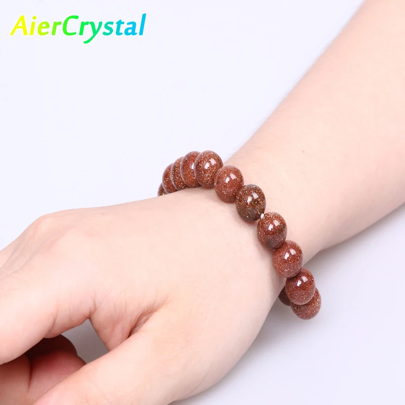 Natural Lucky Red Sands Beads Bracelets Stone Buddha Couples Exquisite Fashion All-match Elastic Bracelets for Men and Women