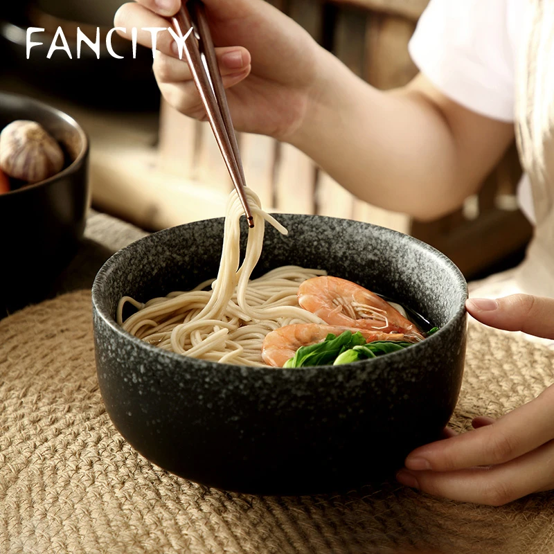 Creative Noodle Wrist, Large Ramen Bowl, Ceramic Millet Porridge Bowl, Noodle Bowl, Beef Soup Noodle Bowl