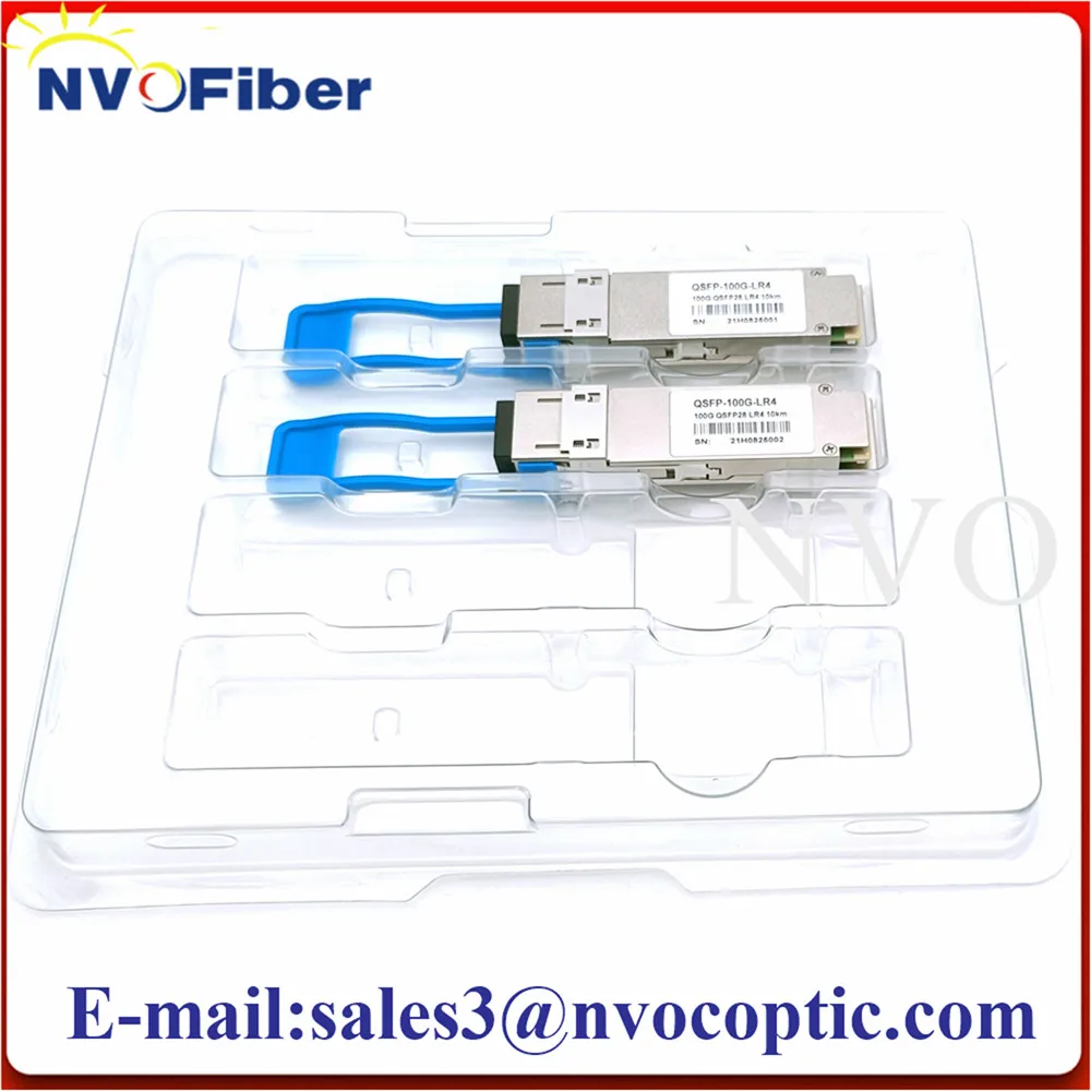 QSFP28 100G LR4 10 км нм LC разъем двухпортовый SFP модуль цена фоторазъем Трансивер LR |