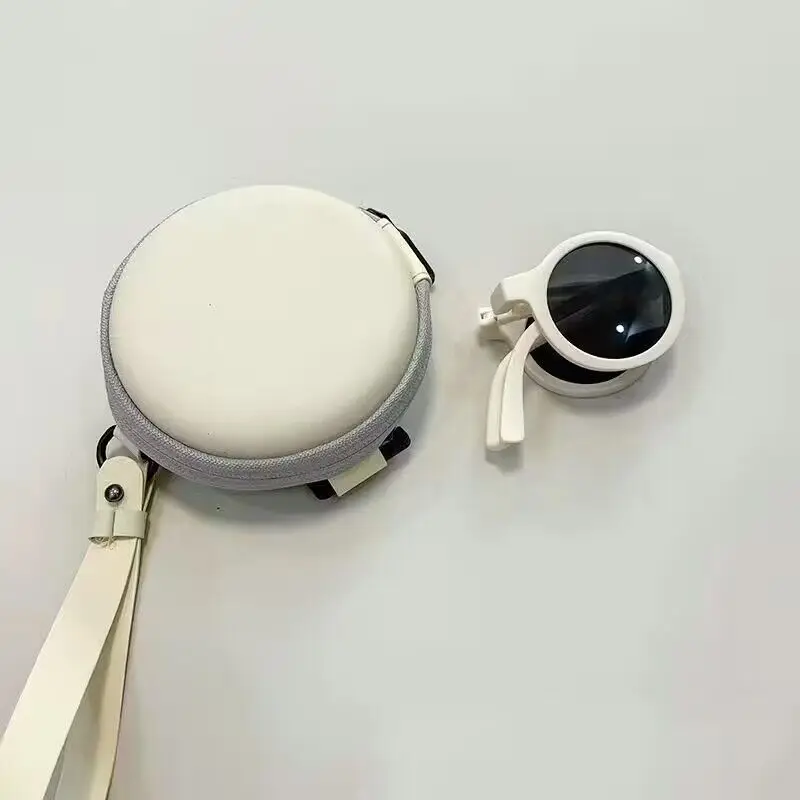 1 комплект складные детские солнцезащитные очки для девочек и мальчиков круглые