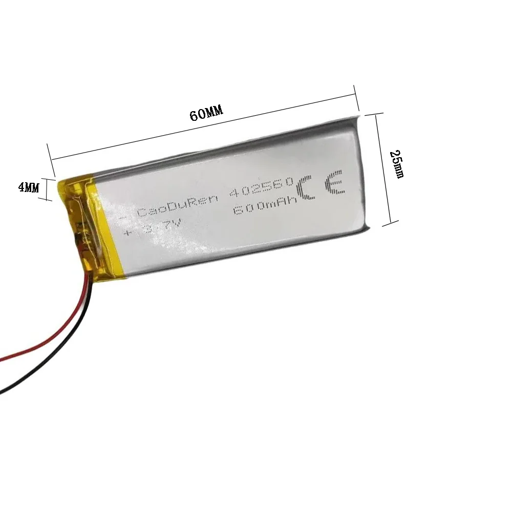 Аккумуляторная 3 7 В 600 мАч 402560 Литий-полимерный ионный аккумулятор для DVD-КАМЕРА