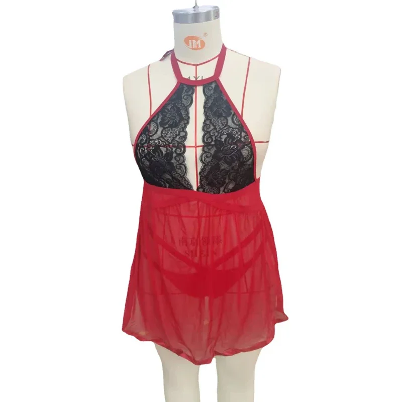 Плюс Размер Сексуальное Женское Пижамное Платье Женские Ночные Рубашки