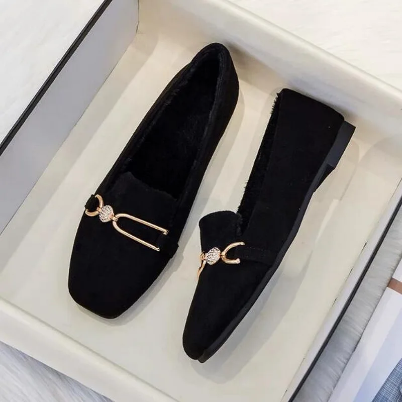 2023 Atutmn зимняя женская верхняя одежда плюс бархатная обувь на плоской подошве