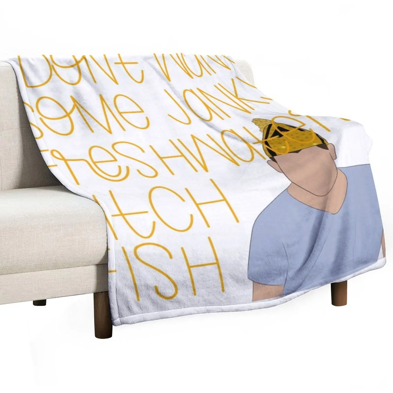 Одеяло New Girl Janky с пресноводной цитатой одеяло люксового бренда дизайнерские