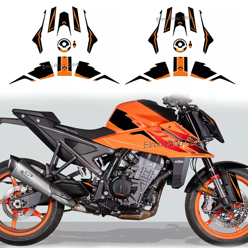 Для Duke 990 2024 3D гелевая защитная наклейка из эпоксидной смолы защитные наклейки на