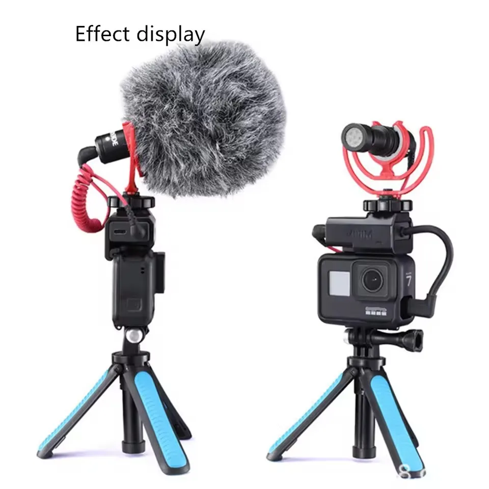 Фото Новый для GoPro HERO13 HERO12 HERO11 HERO10 HERO9 HERO8 HERO7 HERO6 HERO5 Pro 3,5 мм микрофонный адаптер костюм аксессуар для микрофона №5