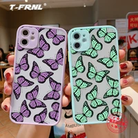 cute butterfly phone case for iphone 12 13pro max se 2020 xr xs max case silicone for iphone 7 8 plus 11 pro max cover christmas