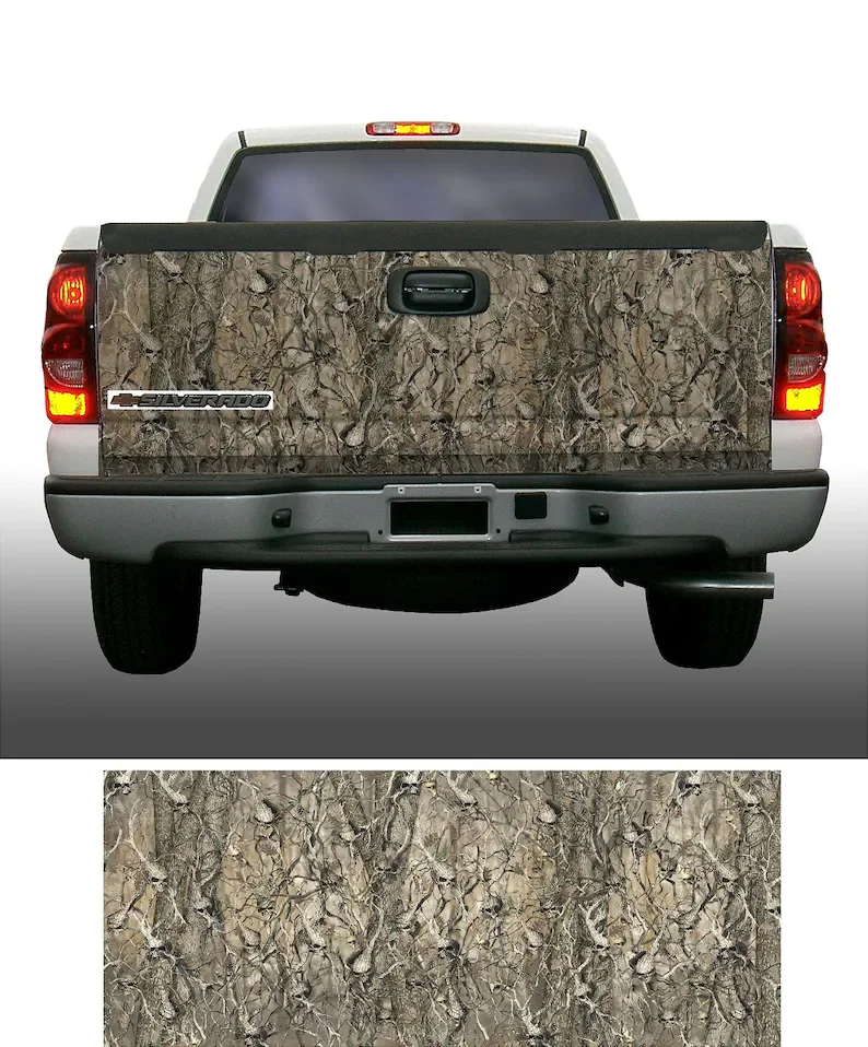 

Obliteration skull camouflage tailgate wrap vinyl graphic decal