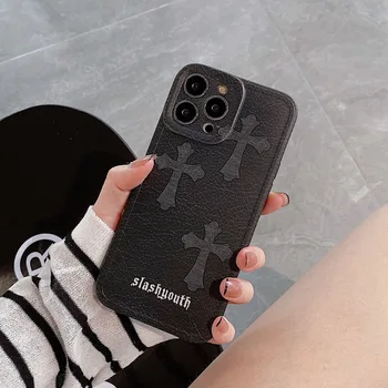 Dark Gothic Cross Phone Case for Iphone 11 12 13 14 Pro Max 6 6s 7 8 Plus X XS XR Xsmax Case Cover 1