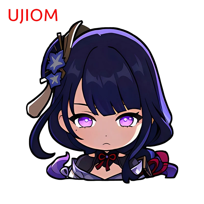UJIOM 13 см × 12 1 Genshin Impact Baal Наклейка на стену милые Мультяшные постеры для спальни