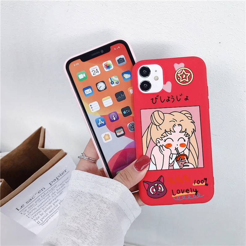 Милый чехол с аниме Сейлор Мун для Huawei Honor 10 10i P30 P20 P40 Mate 20 Lite Pro 8X 8A 9X Nova 5T P Smart 2021 Y6 Y7