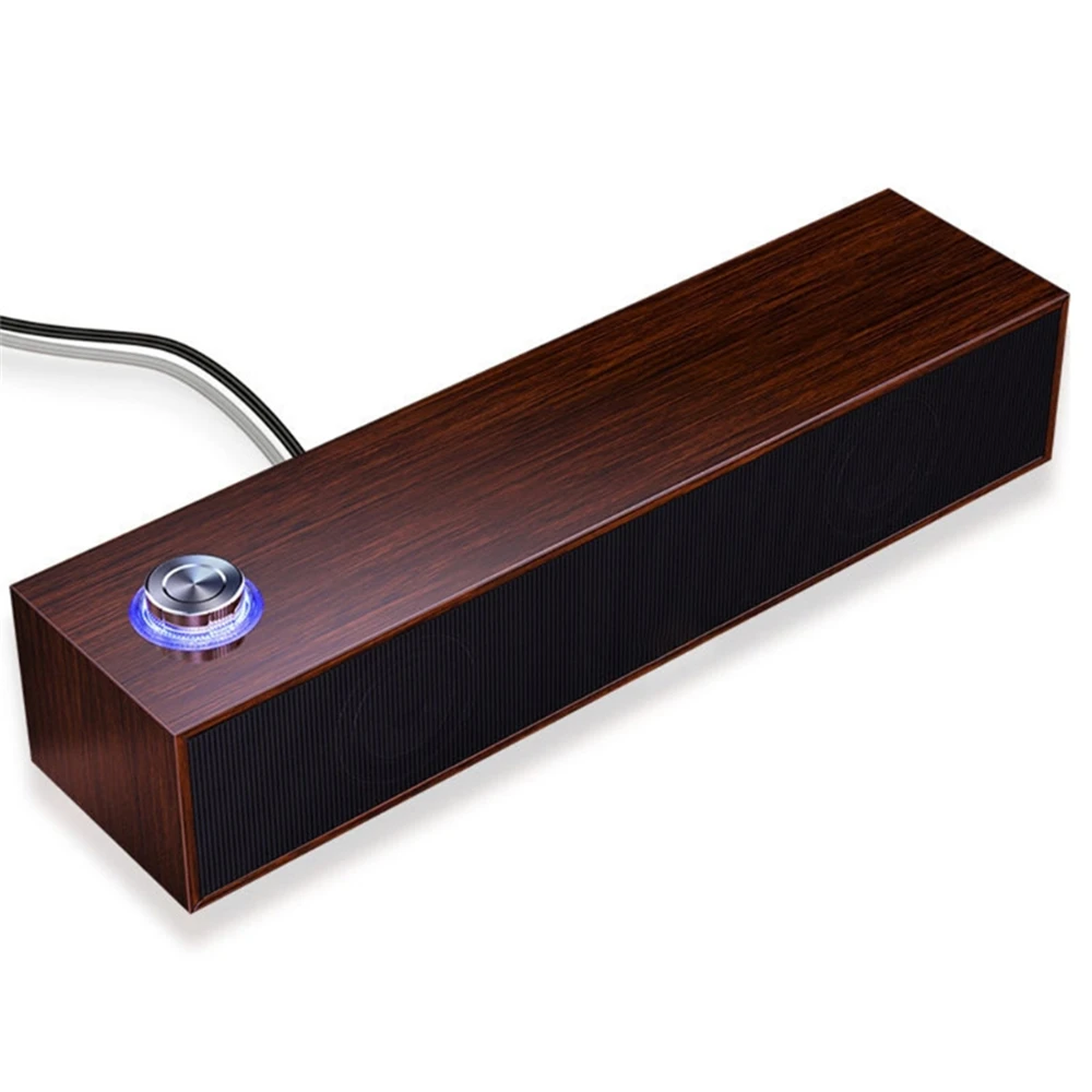 

Portable Wired Bluetooth-Compatible 5.0 Bass Speaker Surround Stereo Subwoofer Sound Bar For Desktop PC Computer Home Theater TV