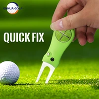 golf divot tool 1 pcs repair switchblade pitch groove cleaner golf pitchfork golf accessories putting green fork portable golf